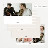 "Classical" - Birth Announcements in Cream by Hooray Creative - Back of Card Options