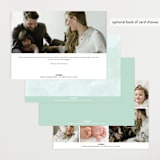 "Golightly" - Birth Announcements in Mint by Lauren Chism - Back of Card Options