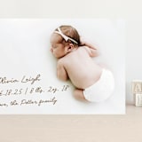 "signed with love" - Birth Announcements in Bark by AK Graphics - Front