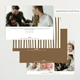 "signed with love" - Birth Announcements in Bark by AK Graphics - Back of Card Options