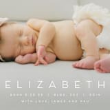 "Sweet Love" - Birth Announcements in Sugar by Juneau Designs - Detail