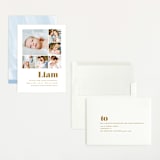 "Bold Arrival" - Birth Announcements in Golden by Ana Sharpe - Assembled