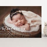 "Introducing" - Birth Announcements in Marble by Lea Delaveris - Front