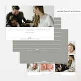 "Introducing" - Birth Announcements in Marble by Lea Delaveris - Back of Card Options