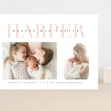 "Love-ly" - Birth Announcements in Blush by Lauren Chism - Front