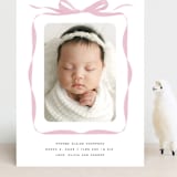 "Bow" - Birth Announcements in Poppy by Olivia Kanaley Inman - Front