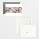 "Twin & Twin" - Birth Announcements in Snow by Lauren Chism - Assembled