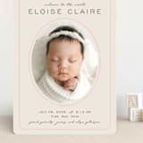 "Prim" - Birth Announcements in Petal by Melissa Egan of Pistols - Front