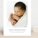 "Curator" - Birth Announcements in Denim by Megan Davis - Front