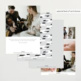 "Lift" - Birth Announcements in Ash by Lehan Veenker - Back of Card Options