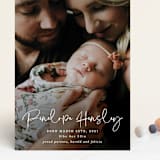 "Cutie" - Birth Announcements in Pearl by Hooray Creative - Front