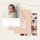 "Cutie" - Birth Announcements in Pearl by Hooray Creative - Back of Card Options