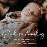 "Cutie" - Birth Announcements in Pearl by Hooray Creative - Detail
