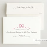 "Squiggle bow" - Birth Announcements in Peony by Creo Study - FREE Recipient Addressing