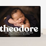 "Modern Vintage" - Birth Announcements in Ghost by Lea Delaveris - Front