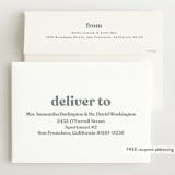 "Modern Vintage" - Birth Announcements in Ghost by Lea Delaveris - FREE Recipient Addressing