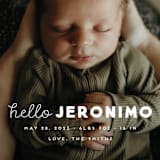 "meet me" - Birth Announcements in Cloud by Snow and Ivy - Detail