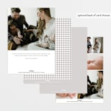 "Delightful Welcome" - Birth Announcements in Gravel by Olivia Raufman - Back of Card Options