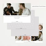 "All write" - Birth Announcements in Cloud by Lea Delaveris - Back of Card Options