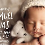 "All write" - Birth Announcements in Cloud by Lea Delaveris - Detail