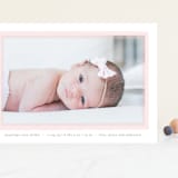 "Cotton Candy" - Birth Announcements in Blush by Lauren Chism - Front