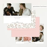 "Sweet Floral Vine" - Birth Announcements in Blush by Susan Moyal - Back of Card Options