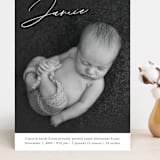 "Jamie" - Birth Announcements in Charcoal by Rebecca Rueth - Front