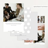 "Newest addition" - Birth Announcements in Snow by Elan Studio - Back of Card Options