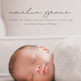 "pure grace" - Birth Announcements in Onyx by Kasia Labocki - Detail