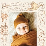 "Baby Bear" - Birth Announcements in Cream by Morgan Ramberg - Detail