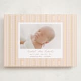 "patterned stripes" - Birth Announcements in Blush by Ellen Schlegelmilch - Front