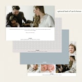 "charmed" - Birth Announcements in Sky by Nicoletta Savod - Back of Card Options