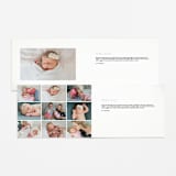 "whispering botanicals" - Birth Announcements in Cotton by Faith Dorn - Interior Options