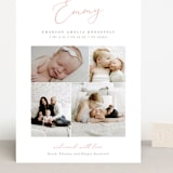 "Namely" - Birth Announcements in Blush by Sarah Brown - Front