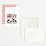 "Namely" - Birth Announcements in Blush by Sarah Brown - Assembled