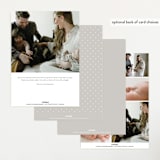 "the edit" - Birth Announcements in Simply White by Sara Hicks Malone - Back of Card Options