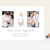 "Bergen" - Birth Announcements in Fog by Megan Davis - Front