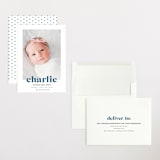 "Bold Nickname" - Birth Announcements in Bluebird by Shirley Lin Schneider - Assembled