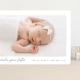 "Edgy" - Birth Announcements in Snow by Pixel and Hank - Front