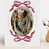 "Gibson" - Birth Announcements in Berry by Pati Cascino - Front