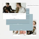 "minimalist" - Birth Announcements in Navy by Jennifer Postorino - Back of Card Options