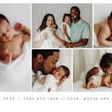 "minimalist" - Birth Announcements in Navy by Jennifer Postorino - Detail