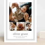 "Classy frame" - Birth Announcements in Cotton by Stacey Meacham - Front