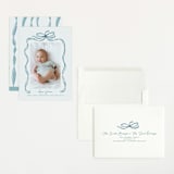 "Tied Together" - Birth Announcements in Mint by Paper Sun Studio - Assembled