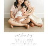 "Camellia" - Birth Announcements in Camellia by Blustery August - Detail