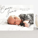 "On The Horizon" - Birth Announcements in Obsidian by Kaydi Bishop - Front