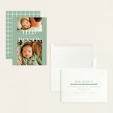 "Double Time" - Birth Announcements in Aloe by Pixel and Hank - Assembled