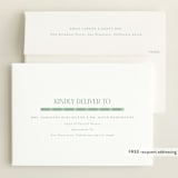 "Double Time" - Birth Announcements in Aloe by Pixel and Hank - FREE Recipient Addressing