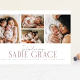 "Cheer All Year" - Birth Announcements in Rose by Michelle Taylor - Front
