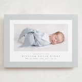 "Linen frame" - Birth Announcements in Powder by Lea Delaveris - Front